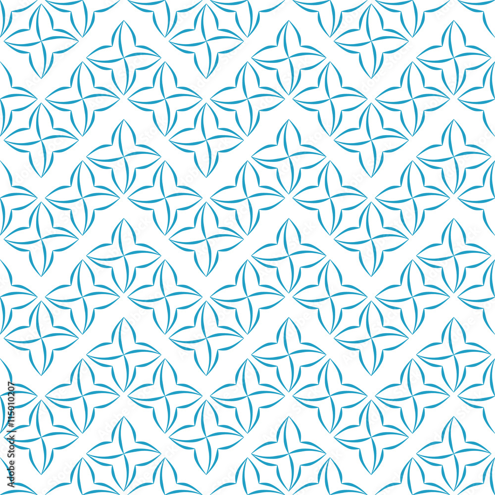 Stylized Four-Petal Flower Background Stylized Four-Petal Flower Background
