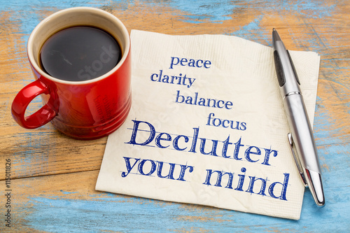 Declutter your mind advice