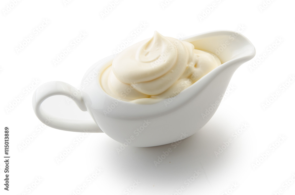 Mayonnaise isolated on white background with clipping path Mayonnaise isolated on white background with clipping path