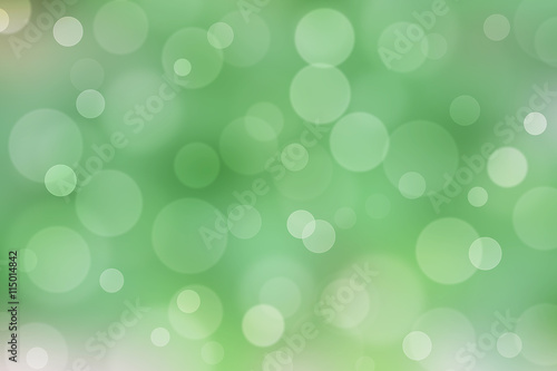 the Abstract blur green color bokeh lighting for background

