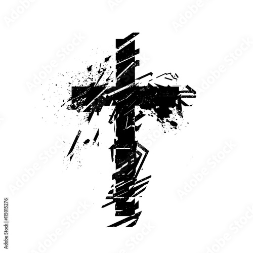 Vector christian cross symbol