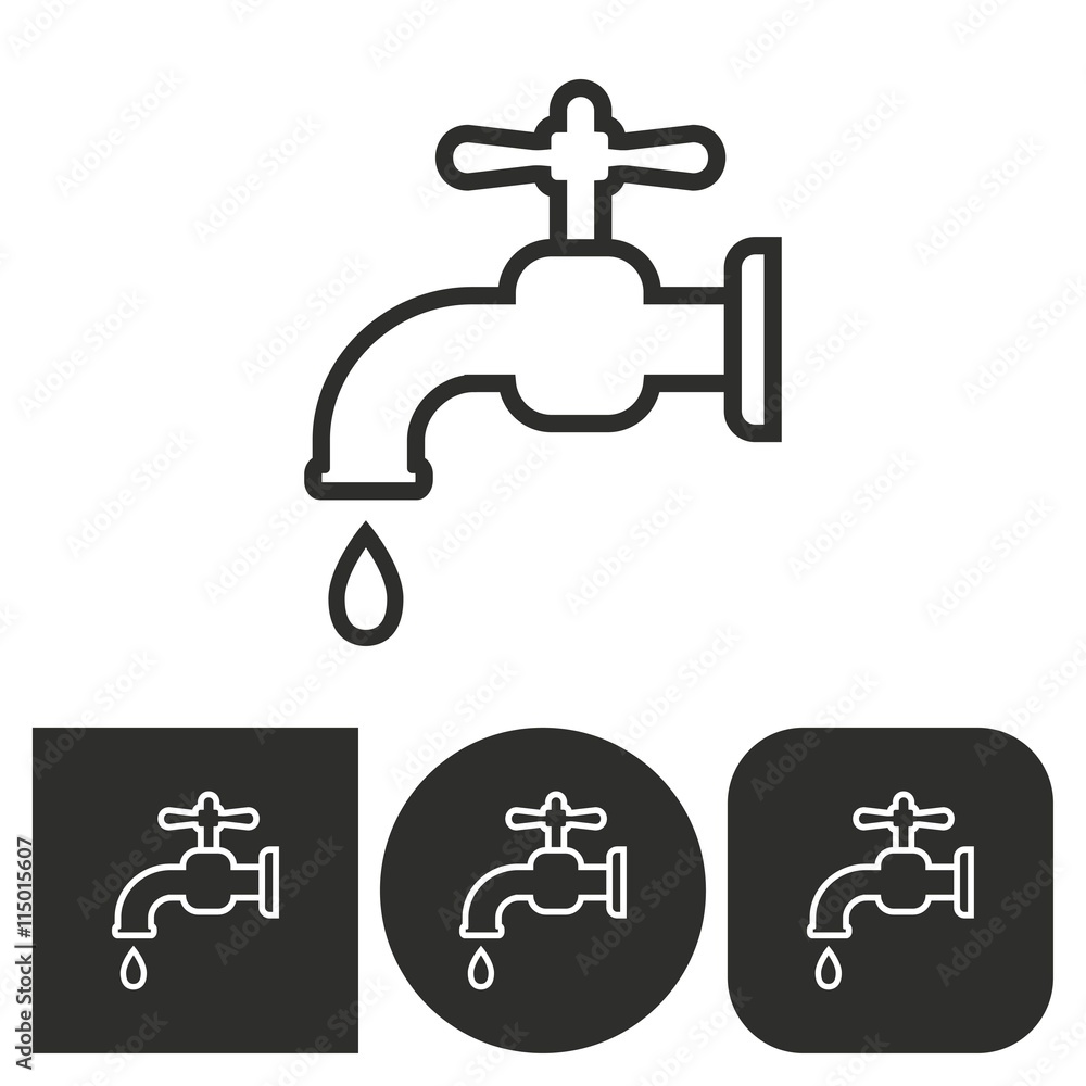 Faucet - vector icon. Faucet - vector icon.