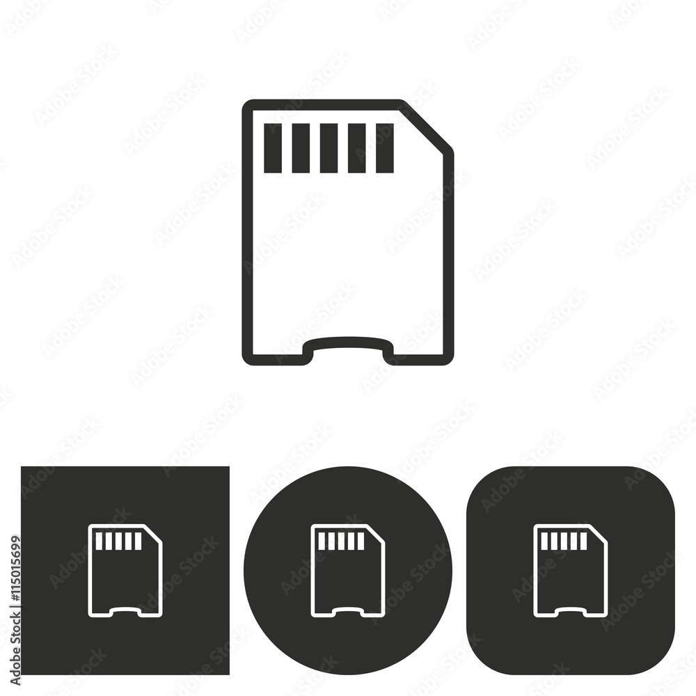Memory card - vector icon. Memory card - vector icon.