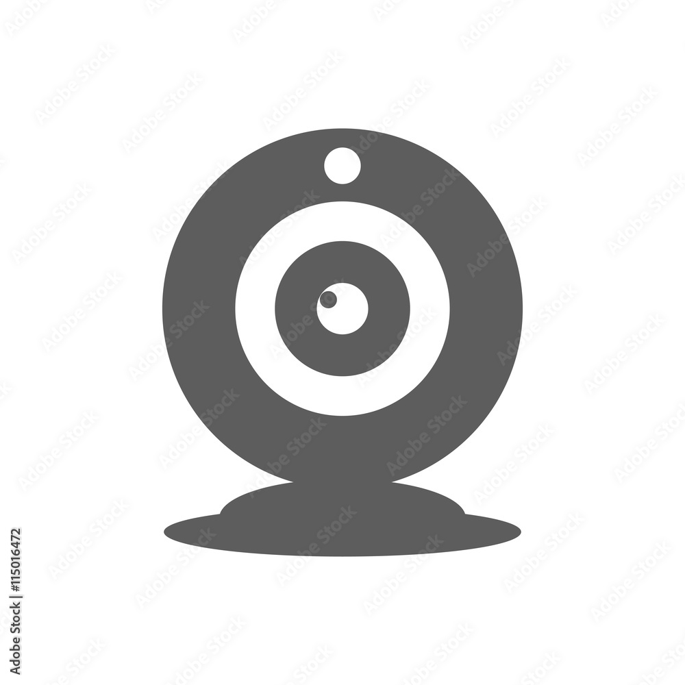 Webcam icon vector Webcam icon vector