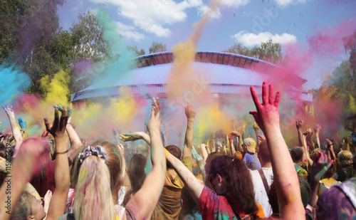 funny people on Holi festival
