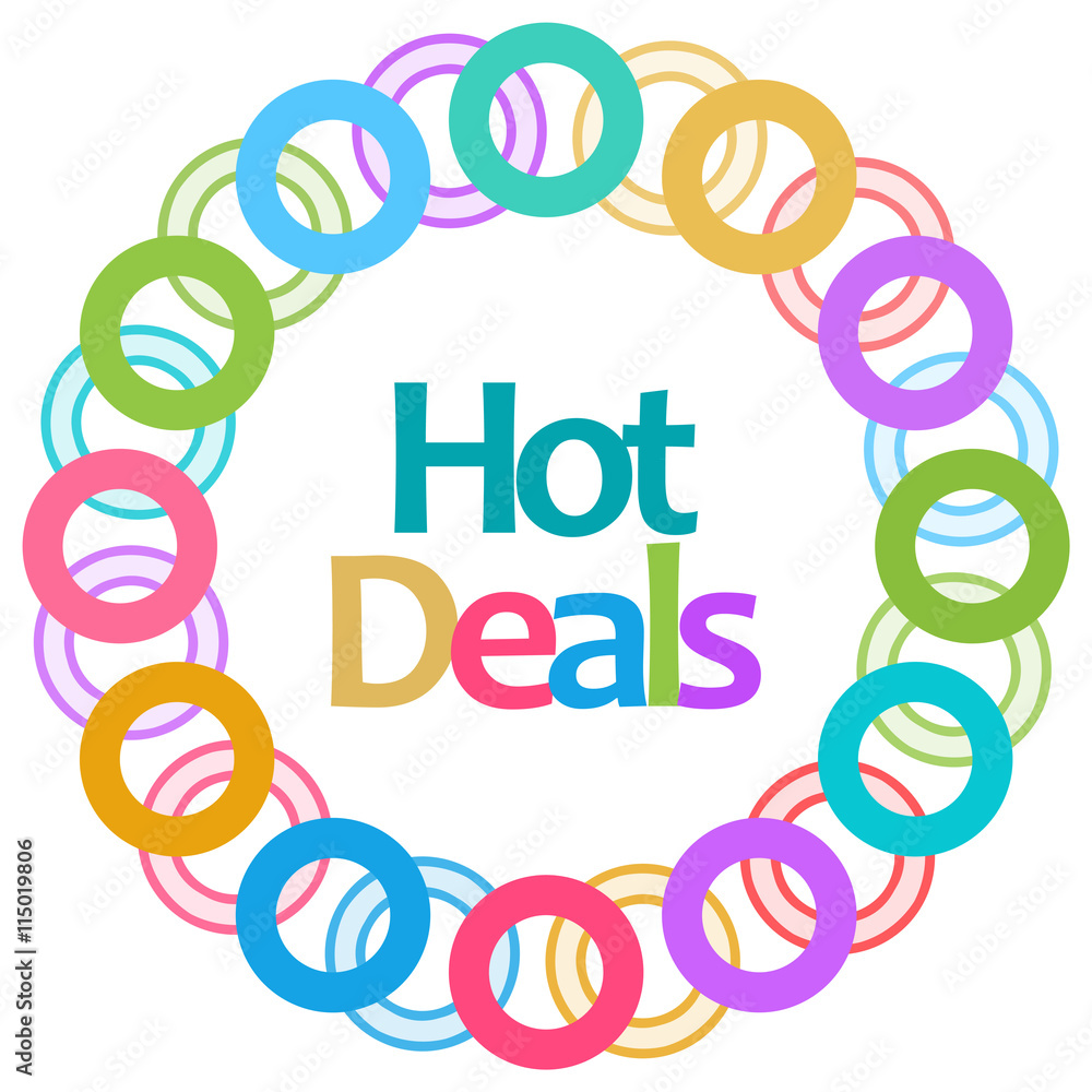 Hot Deals Colorful Rings Circular Hot Deals Colorful Rings Circular
