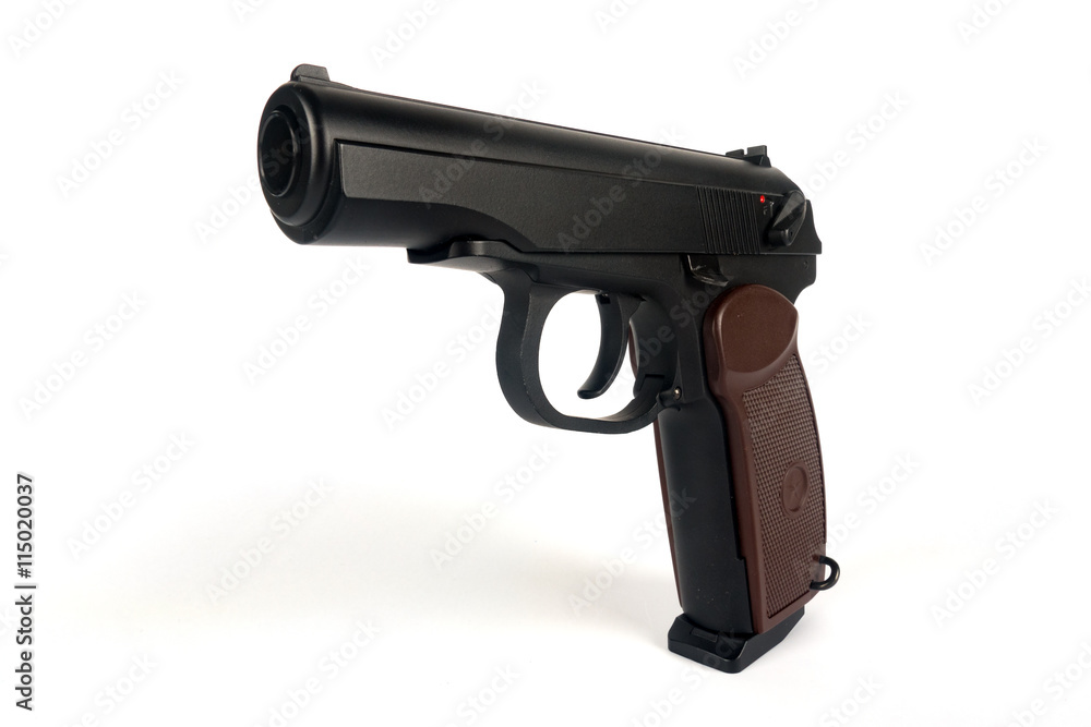 Gun isolated on white background Gun isolated on white background