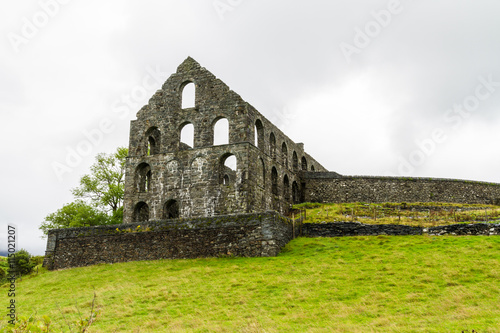 Vászonkép Pont y Pandy disused slate mill, north wales, UK.