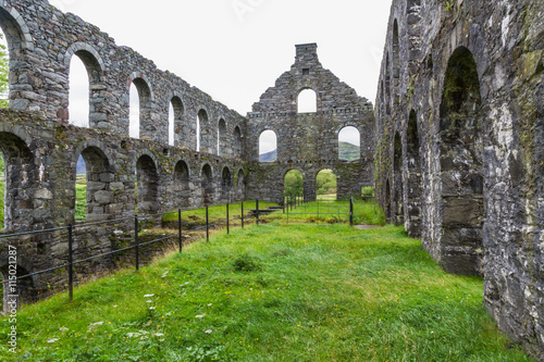 Fényképezés Pont y Pandy disused slate mill, north wales, UK.