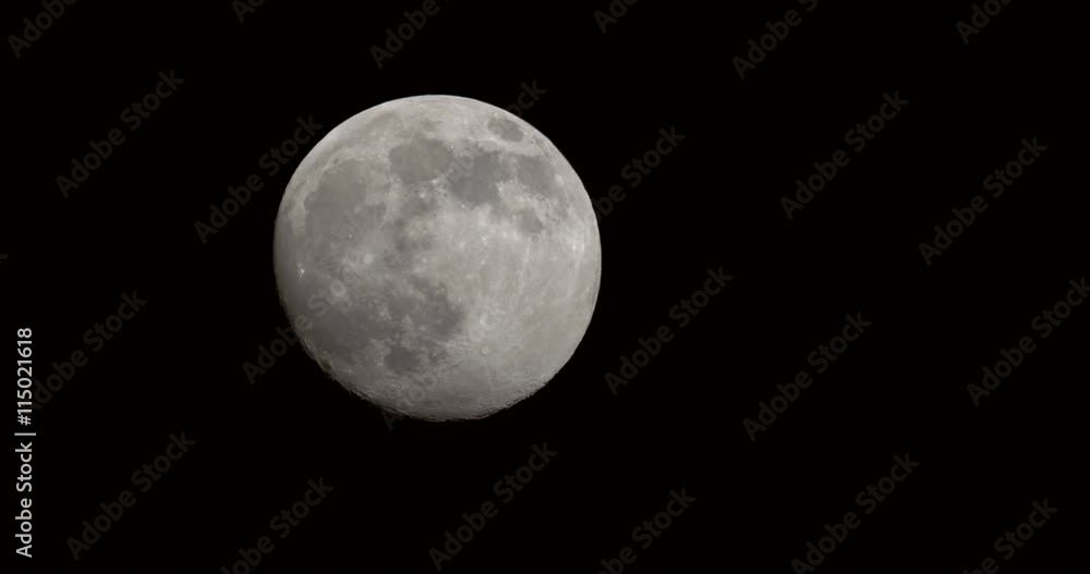 Timelapse Of Moon On Dark Night Sky Timelapse Of Moon On Dark Night Sky