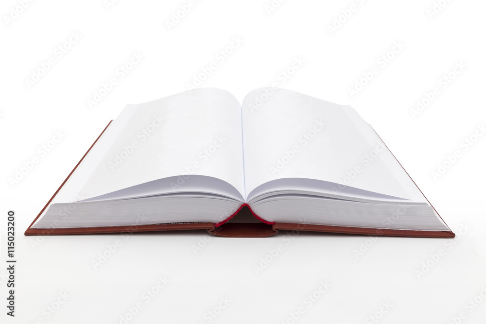 blank book isolated on white