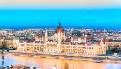 Budapest parliament at sunset, Hungary © Luciano Mortula-LGM