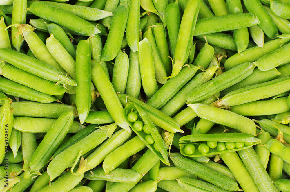 Background from green peas Background from green peas