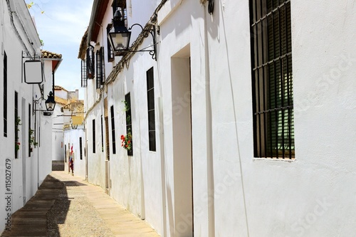 White streets of Cordoba's Old Town, Andalusia, Spain