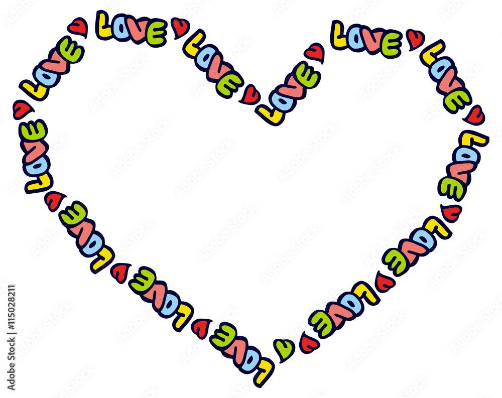 Vector frame with words Vector frame with words