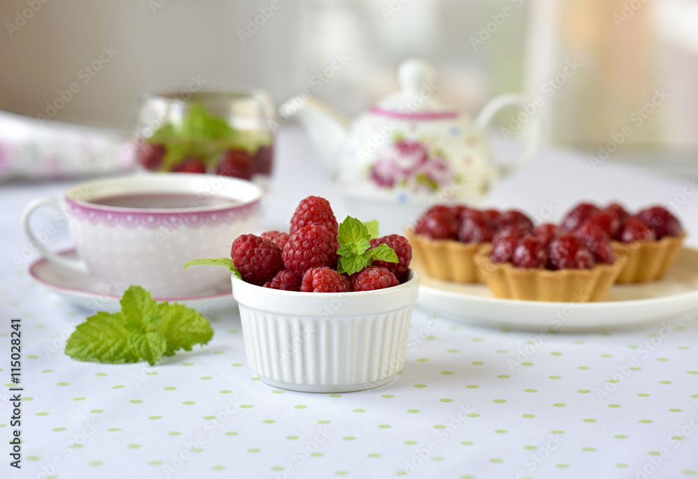 Fruit raspberries on a table Fruit raspberries on a table