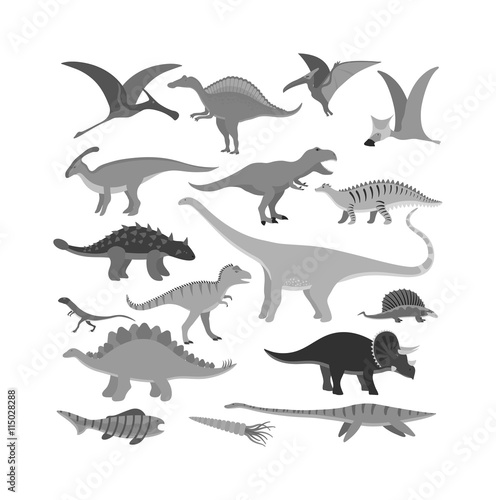Dinosaur cartoon vector illustration. Cartoon dinosaurs cute monster funny animal and prehistoric character cartoon dinosaur. Cartoon comic tyrannosaurus fantasy dinosaur