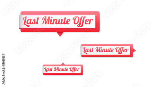 Last Minute Offer Tags