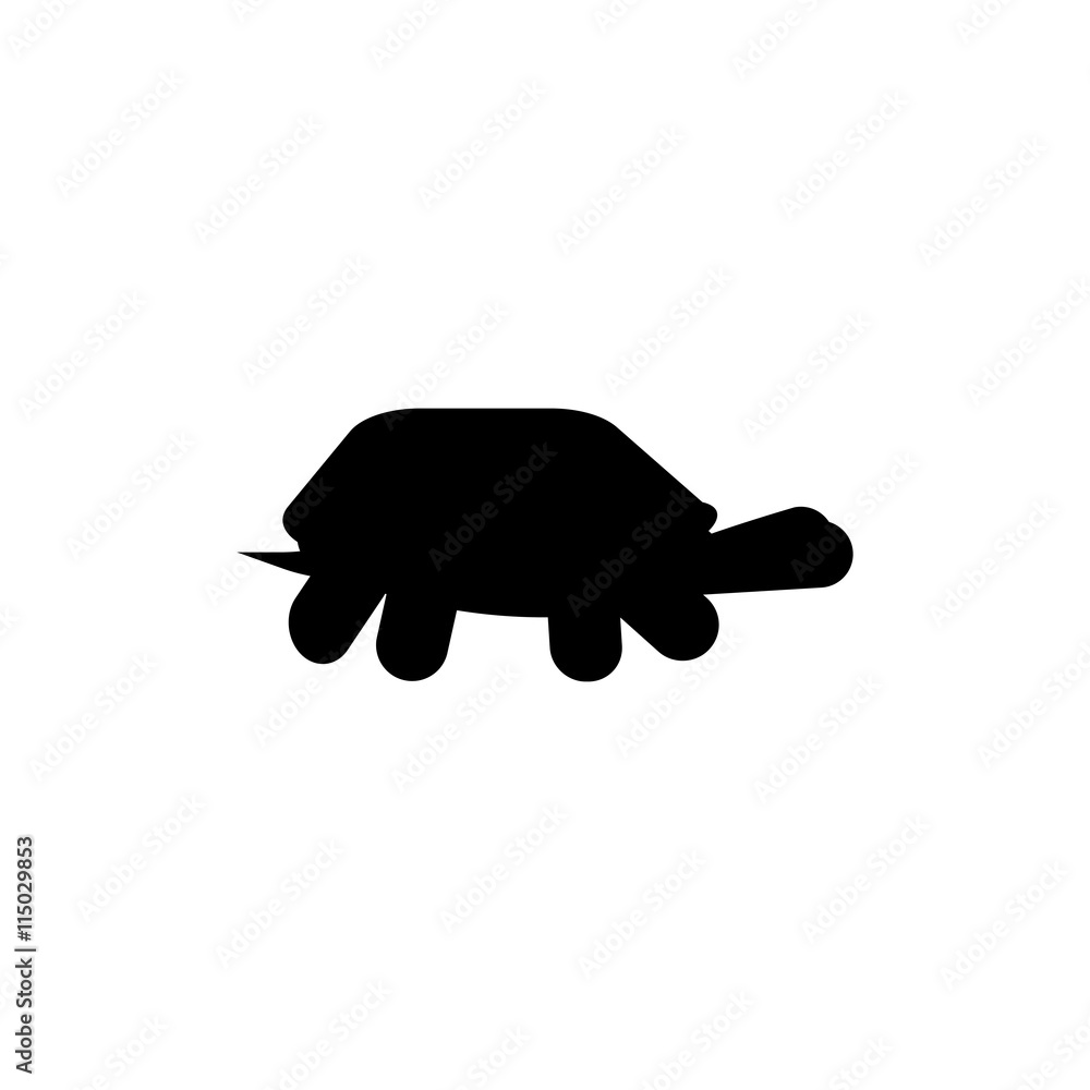 Turtle icon. Black icon on white background. Turtle icon. Black icon on white background.