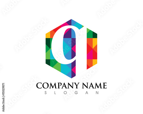 Free Download Q Letter Hexagon Logo - GFXLoad