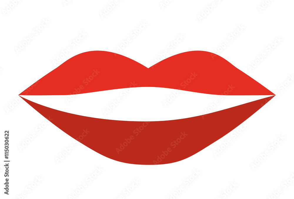 female lips isolated icon design female lips isolated icon design