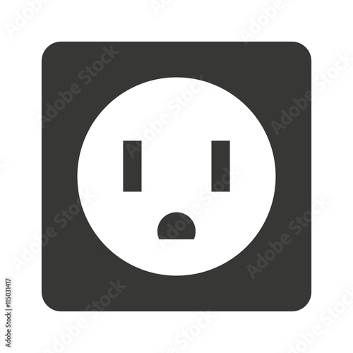 electrical outlet  isolated icon design