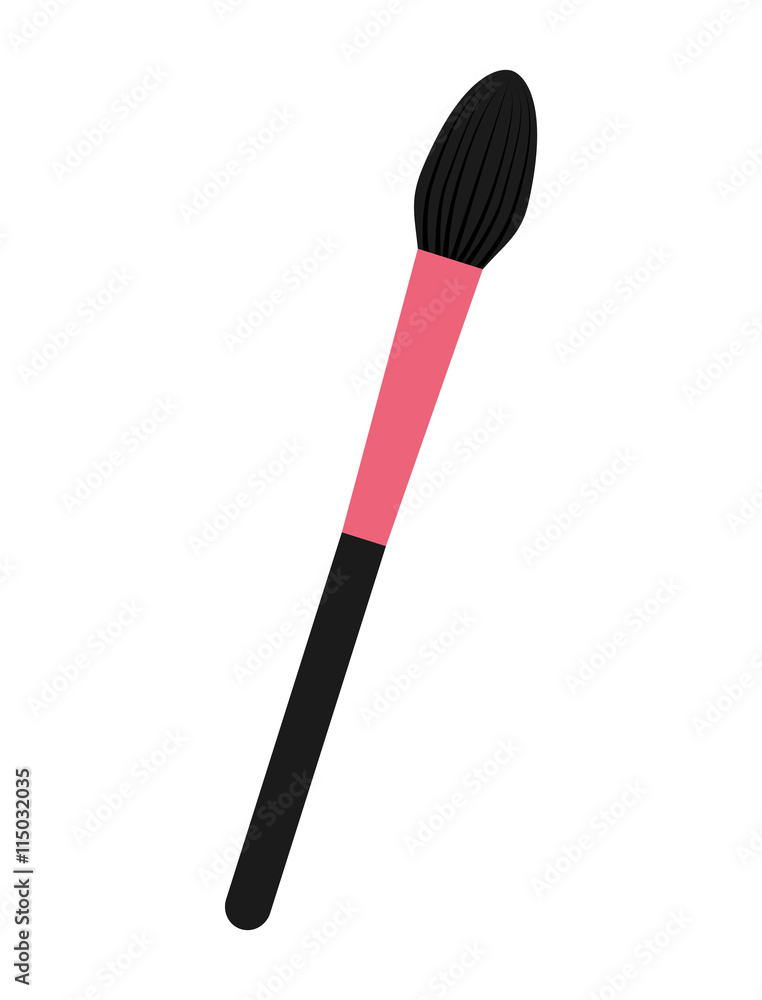 brush makeup product isolated icon design brush makeup product isolated icon design