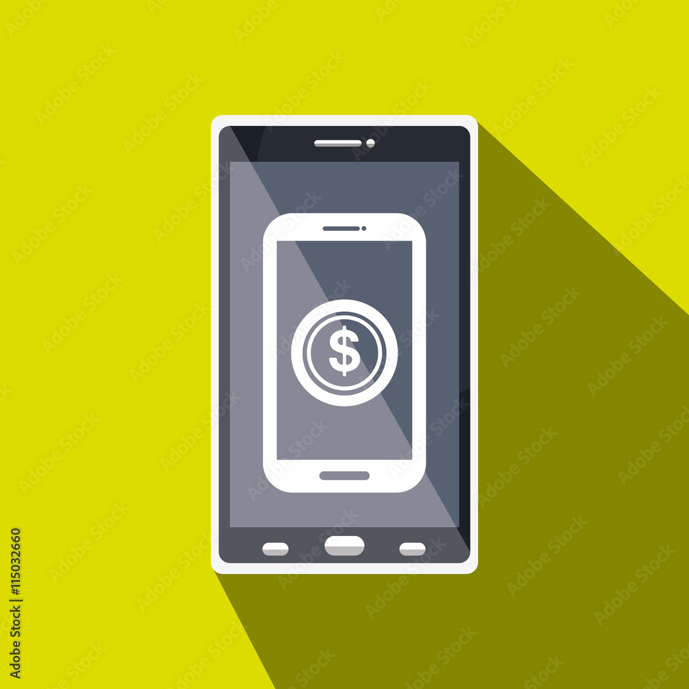 money online from smart phone isolated icon design, vector illustration graphic money online from smart phone isolated icon design, vector illustration graphic