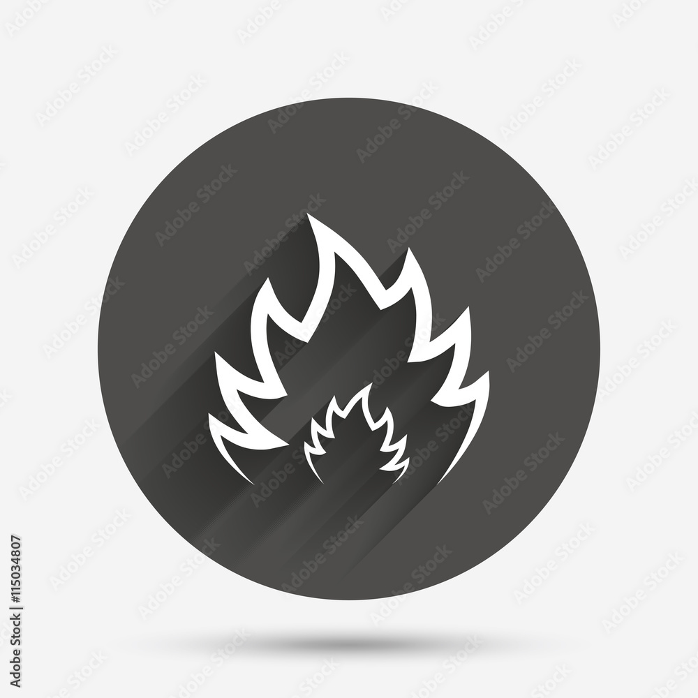 Fire flame sign icon. Heat symbol. Fire flame sign icon. Heat symbol.