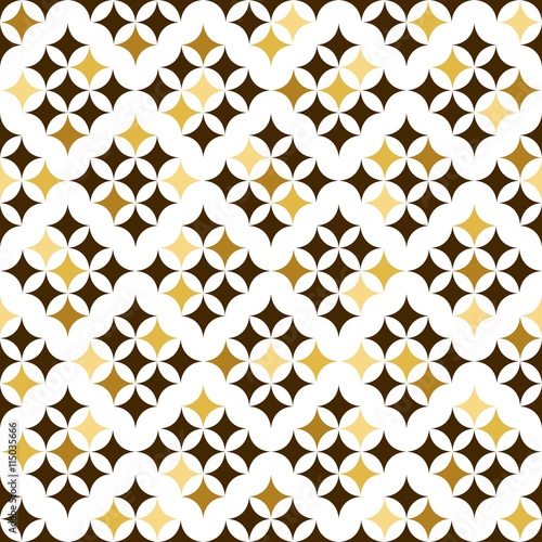 Yellow Retro Seamless Pattern