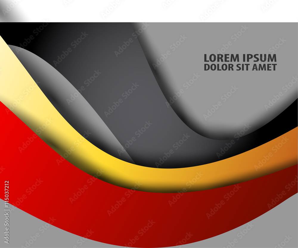 Naklejka premium vector background angle triangle dimension 3d overlap Red graphic message board for text and message design frame line shadow for modern web design