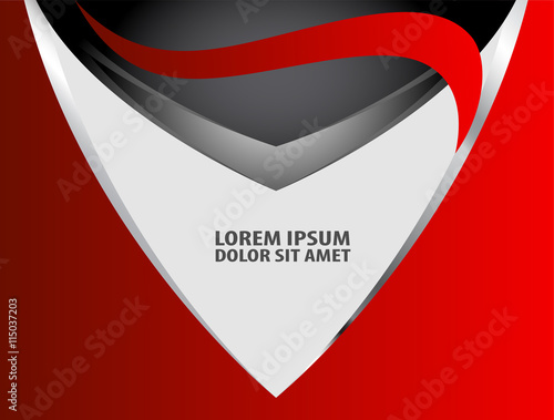 Free Download Red background vector overlap dimension on white background square line for text and message design
 - GFXLoad