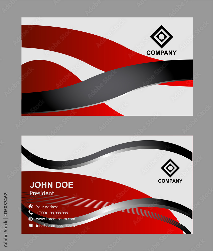 abstract vector business card templates
