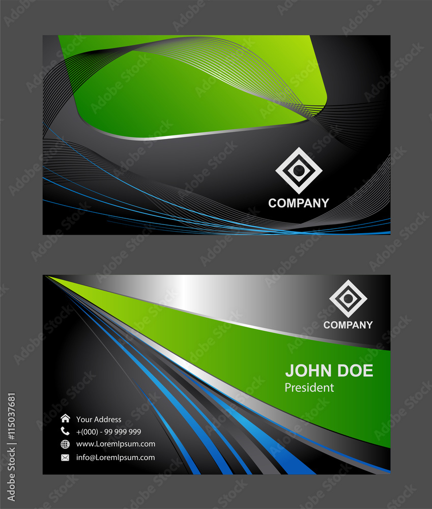 Fototapeta premium Professional business card set or visiting card set 