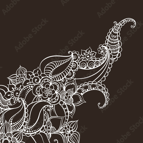 Illusrtation with mehendi