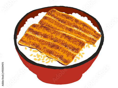Bowl of eel and rice
