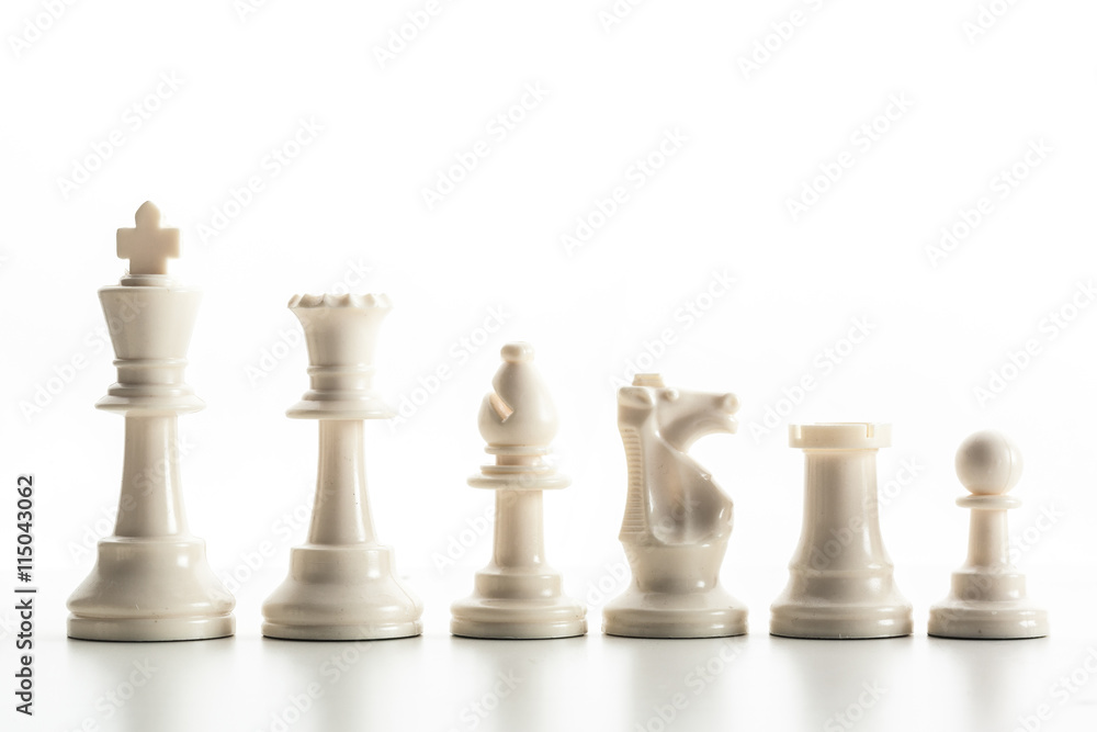 Chess figure isolated on the white background Chess figure isolated on the white background