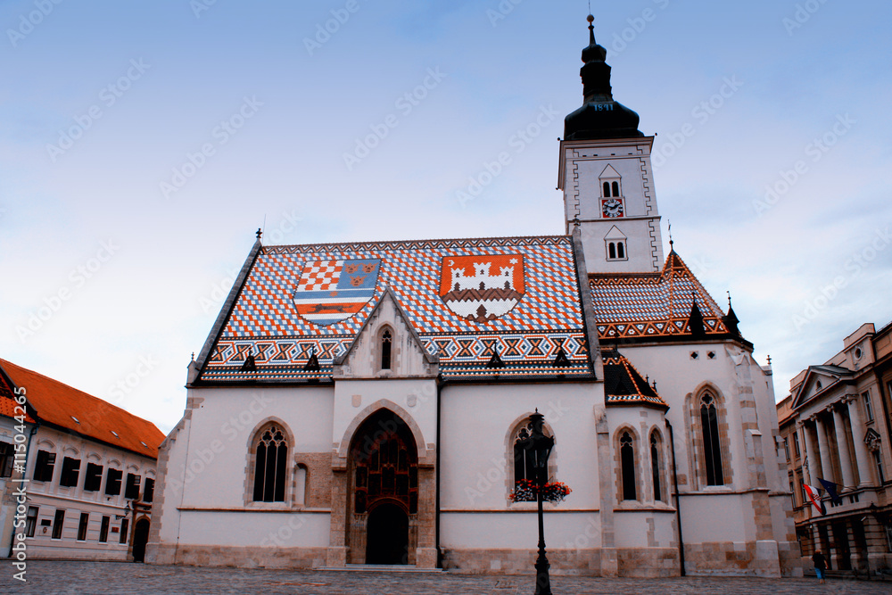 Church of St Mark in Zagreb, Croatia