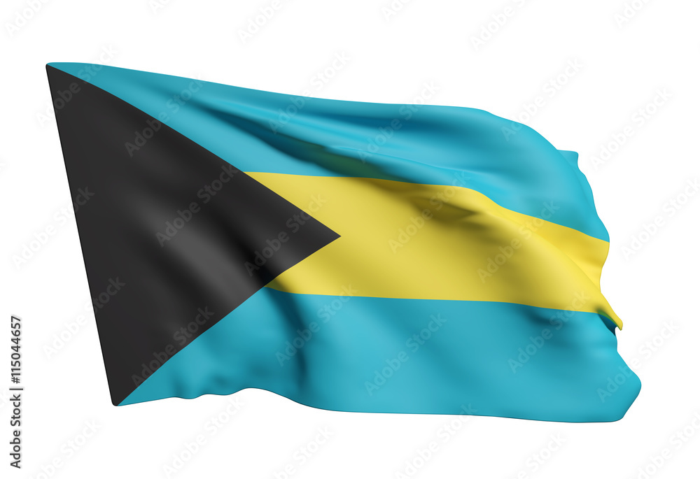 Obraz premium Bahamas flag waving