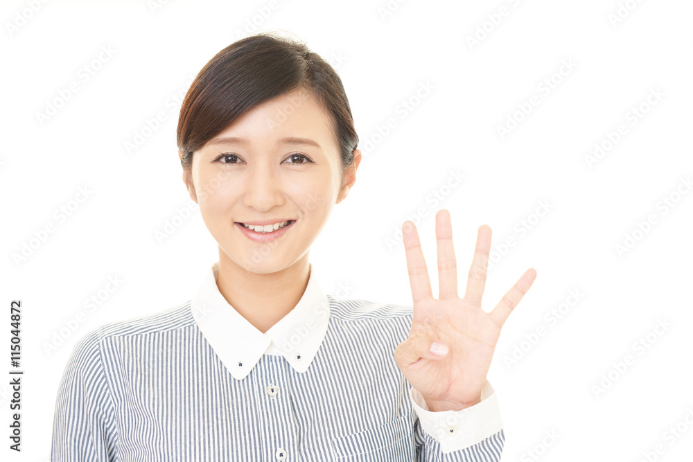 笑顔の女性 笑顔の女性