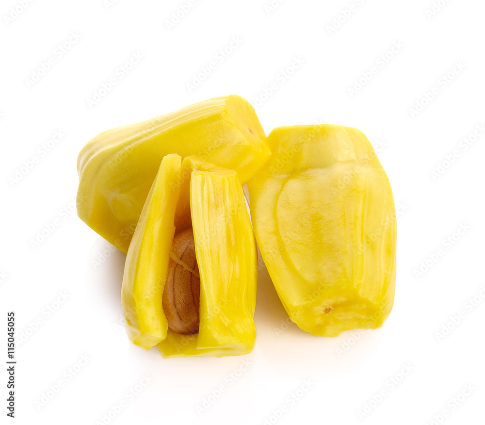 Ripe Jackfruit isolated on white background. Ripe Jackfruit isolated on white background.