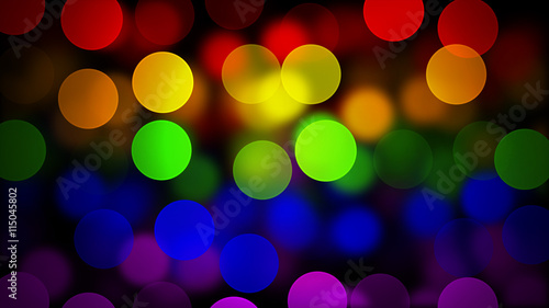 LGBT flag with Blured Circles Effect