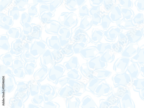 Ice cubes, vector illustration