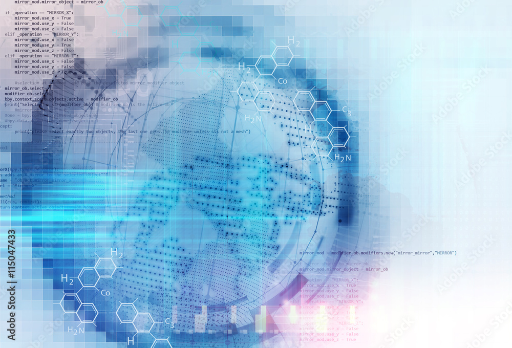 earth futuristic technology abstract background illustration earth futuristic technology abstract background illustration