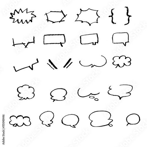 手書きのクレヨン線画イラスト 吹き出し Stock イラスト Adobe Stock 手書きのクレヨン線画イラスト 吹き出し Stock イラスト Adobe Stock
