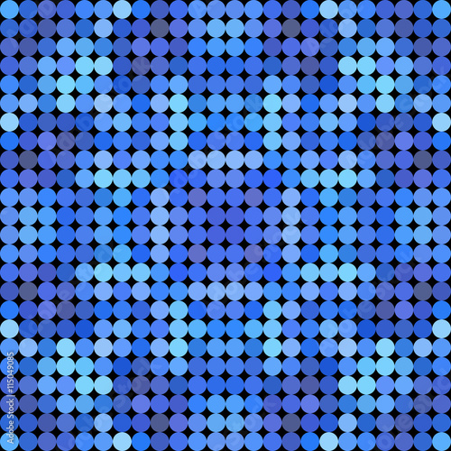 Kaleidoscopic low poly circle style vector mosaic background