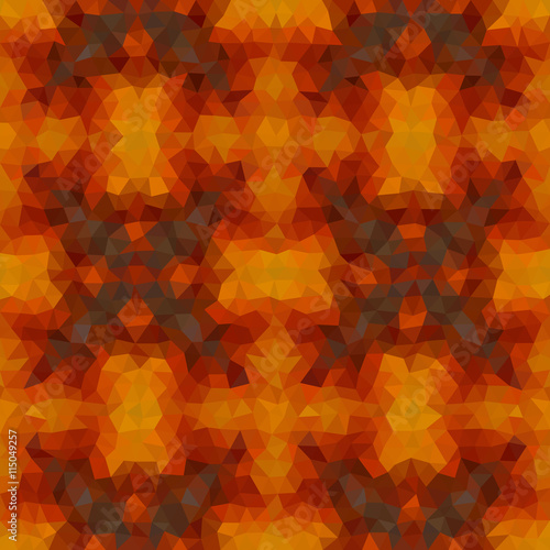 Kaleidoscopic low poly triangle style vector mosaic background
