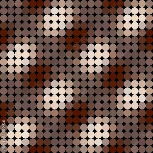 Kaleidoscopic low poly triangle style vector mosaic background