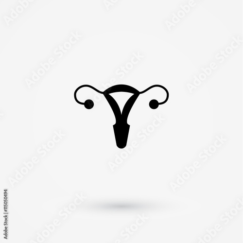 Vector uterus outline icon