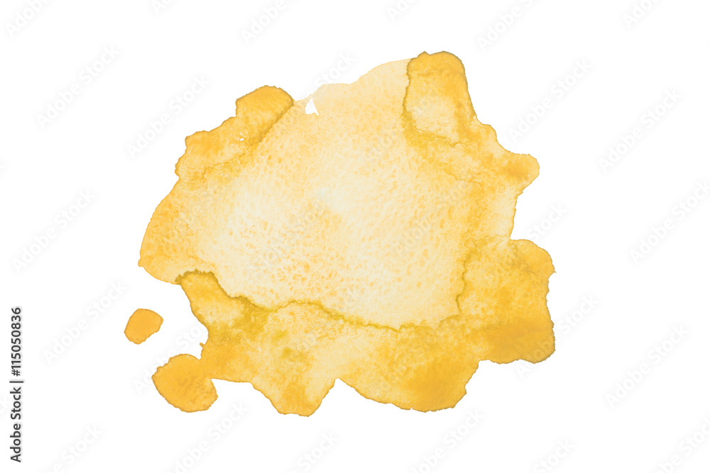 Watercolour orange blot isolated on white background Watercolour orange blot isolated on white background